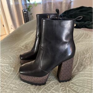 Enya platform dress booties from Michael Kors